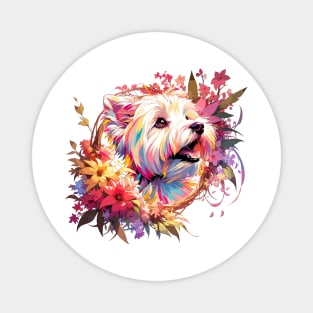 Dandie Dinmont Terrier Brightens Mothers Day - Unique Dog Mom Gift Magnet